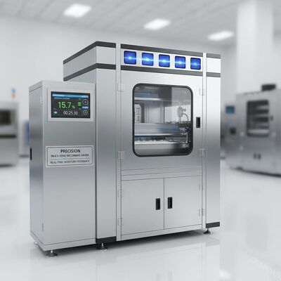 Máy sấy vi sóng đa vùng chính xác với phản hồi độ ẩm thời gian thực để đúc bột giấy chất lượng cao