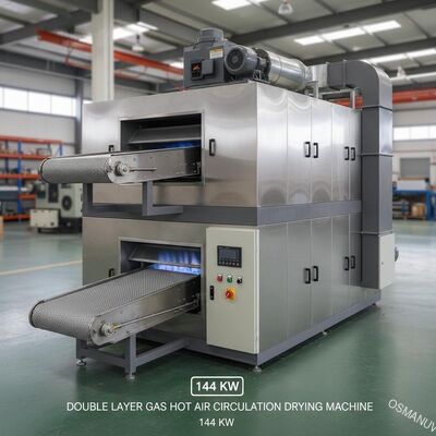 Máy sấy tuần hoàn khí nóng hai lớp cho băng tải 1320, 144 Kw