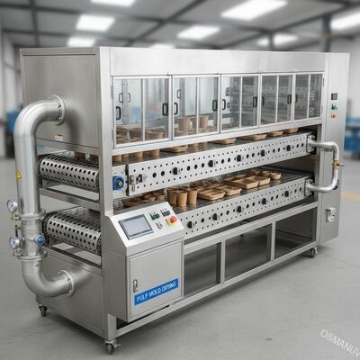 Máy sấy khí tự nhiên công nghiệp lớp hai Stainless Steel Punching Chain Plate Belt For Pulp Mold Bottle Tableware High End Industrial Package