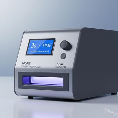 3s / thời gian Máy chữa UV 1000W tiêu thụ năng lượng 50mm Độ dày
