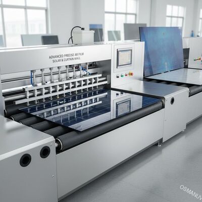 Máy sơn kính cuộn phim AR chính xác tiên tiến Kính quang điện mặt trời, Kính tường rèm