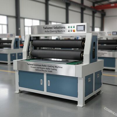 Kỹ thuật chính xác Giải pháp phù hợp Máy phủ cuộn với lớp phủ cuộn phía trước và phía sau 1320mm chiều rộng hiệu quả