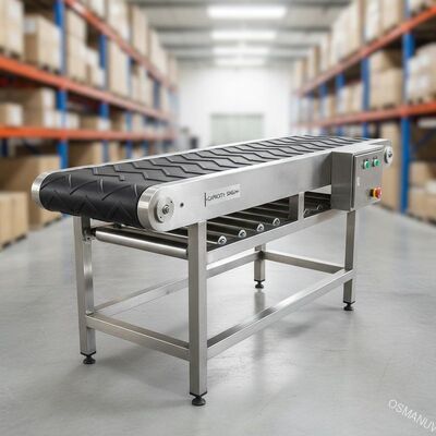 Máy dây chuyền vận chuyển với dây chuyền cao su thép không gỉ Capacity 50kg/h