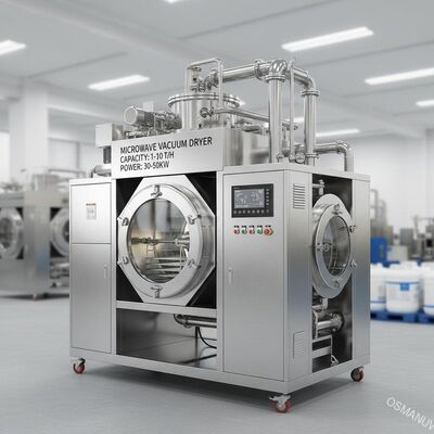 30-50KW Thiết bị sấy chân không vi sóng tùy chỉnh Capacity 1-10T/H