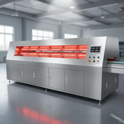 Máy sấy hồng ngoại hoàn toàn tự động có thể điều chỉnh tốc độ có chiều rộng hiệu quả 200