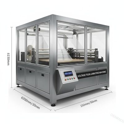 Chiếc máy làm mỏng phim áp suất 360-410V/50HZ với kích thước tổng thể 6300*1550*1200mm