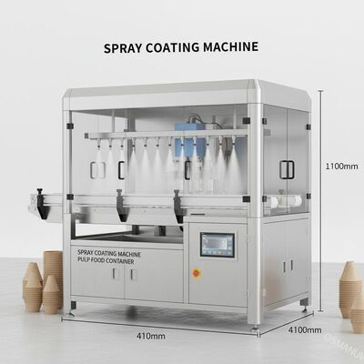 1100mm * 410mm * 1100mm Máy phủ phun cho thùng chứa thực phẩm bột