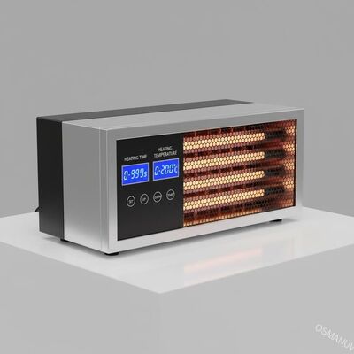Thời gian sưởi ấm 0-999s và nhiệt độ sưởi ấm 0-200C Máy sấy hồng ngoại