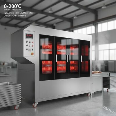 Máy làm khô hồng ngoại nhiệt độ nóng 0-200C cho làm khô quy mô lớn