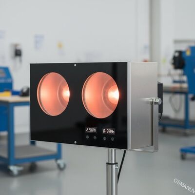 2.5KW tiêu thụ năng lượng Máy sấy hồng ngoại với thời gian sưởi ấm 0-999s