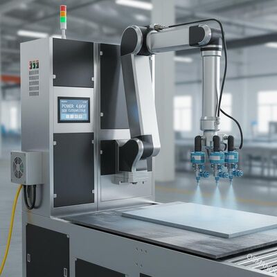 Đối với tấm thép, Calcium silicateBoard 4.6KW Cung cấp điện Máy phủ phun cho lớp phủ lâu dài