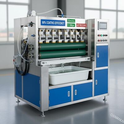 90% hiệu suất sơn Máy sơn cuộn 20m/min Áp suất không khí 0,6Mpa