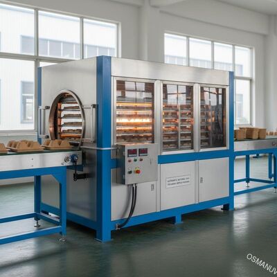Máy sấy công nghiệp khí tự nhiên tự động cho khuôn bột giấy tre