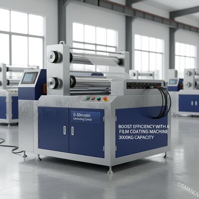Tăng hiệu quả với máy sơn phim 3000KG Capacity 0-30m/min Laminating Speed
