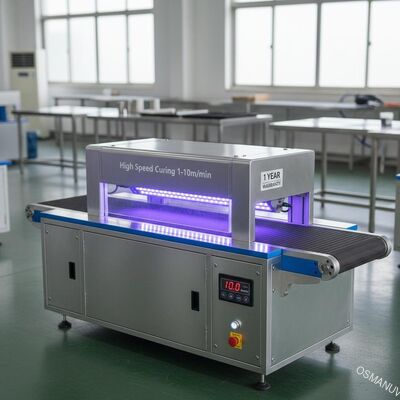Máy làm cứng tốc độ cao 1-10m/min Máy làm cứng đèn LED cực tím 1 năm