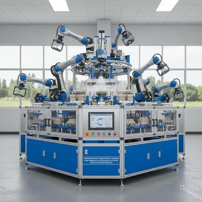 Tuổi thọ dài Máy phủ quy hoạch máy móc tốc độ cao 24 trạm cho sản phẩm đúc bột