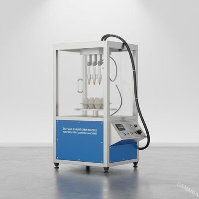 Taiyuan Changyuan vòi dùng Pulp Molding phủ máy với 110kg trọng lượng và 400 * 400 * 500 mm phòng phun