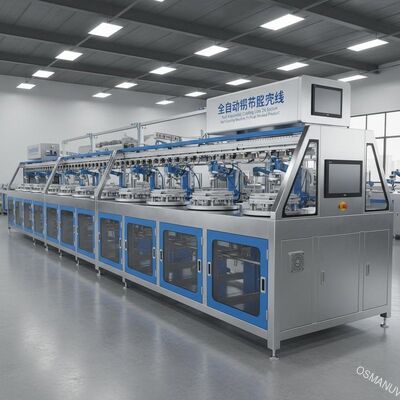 Máy sơn hoàn toàn tự động dây chuyền sơn 24 trạm Spin cho sản phẩm đúc bột