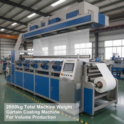 2000kg tổng trọng lượng máy Máy phủ rèm cho sản xuất khối lượng