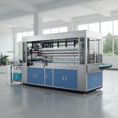 Máy sơn rèm 6000mm × 2200mm × 1400 mm cho nhiều nhu cầu sơn