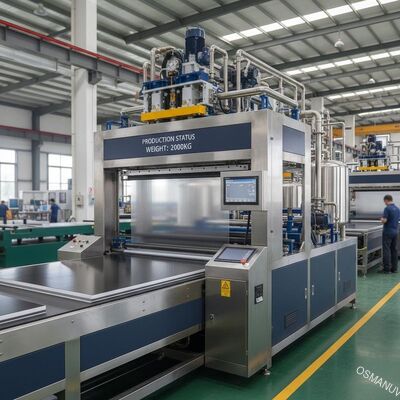 2000kg tổng trọng lượng máy Máy phủ rèm cho sản xuất quy mô lớn