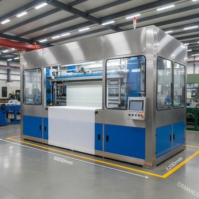 Máy phủ rèm bền với kích thước 6000mm × 2200mm × 1400mm