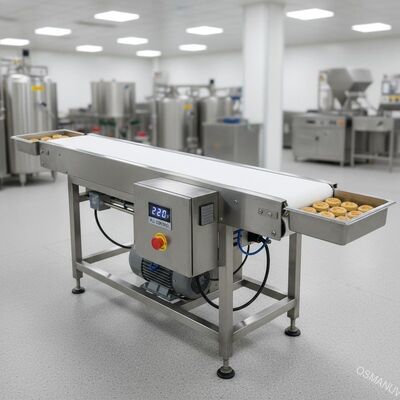 Máy dây chuyền vận chuyển chạy bằng điều khiển PLC 220V Cho chế biến thực phẩm