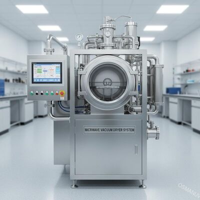 Hệ thống máy sấy chân không điều khiển bằng lò vi sóng PLC với cấu trúc thép không gỉ