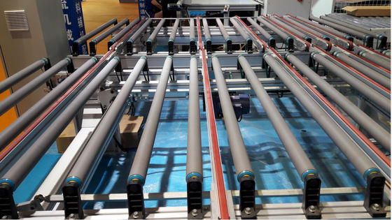 ISO9001 Băng tải di động 0,75KW Con lăn trung tâm Máy liên kết nóng