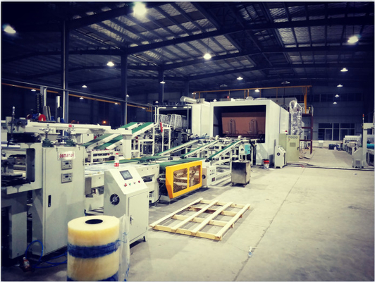 Máy sơn UV tự động xoay 90deg cho tấm xi măng