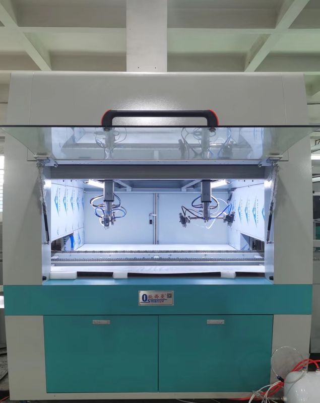 1100mm * 410mm * 1100mm Máy phủ phun tự động với đường kính súng phun 1,0-1,5mm