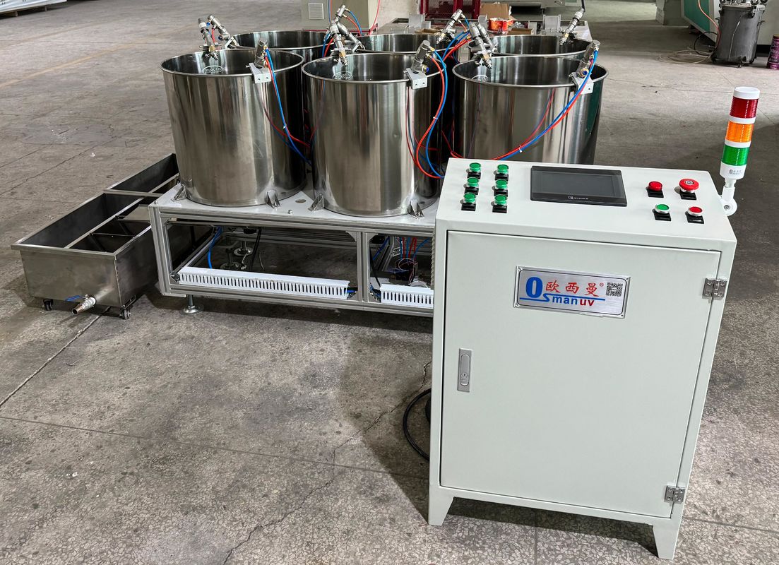 Hệ thống tráng phủ quay 6 vị trí chính xác cho bao bì thực phẩm bằng bột giấy đúc - Kiểm soát độ dày màng đồng đều