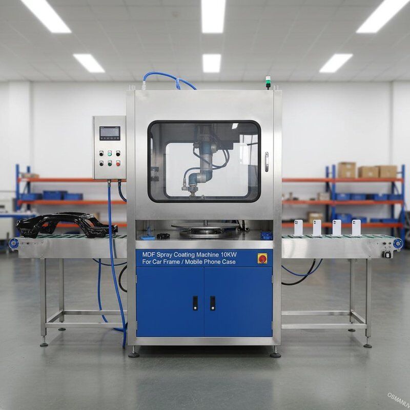 Máy phủ phun MDF 10KW cho khung xe / vỏ điện thoại di động