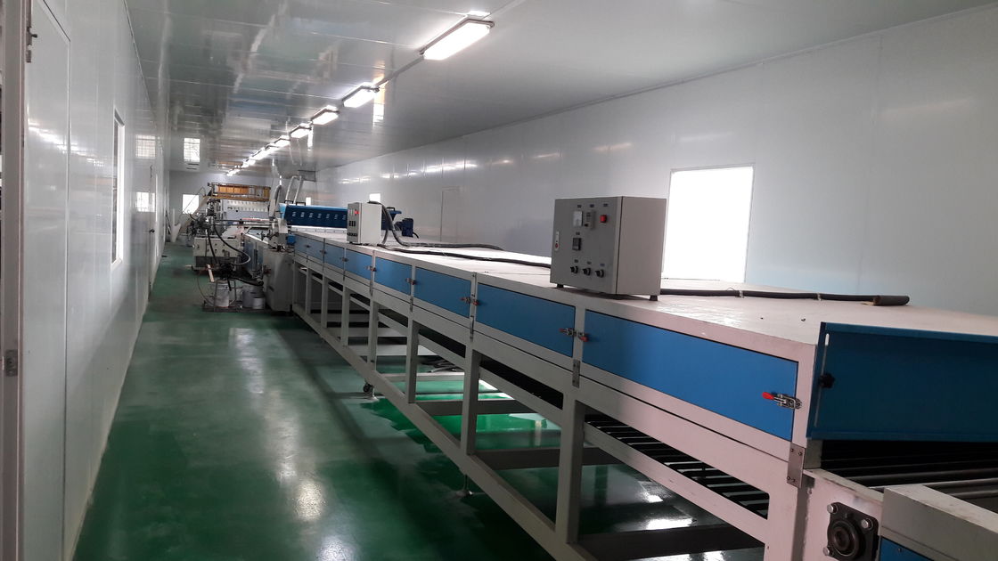 Máy sơn phun UV Nhà máy sản xuất máy sấy hồng ngoại W920mm 5m Minute San lấp mặt bằng Tec
