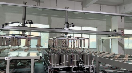 Long Lifespan High Speed Robotic Assembly Pulp Molding Coating Machine 24 Station For Pulp Molded Product