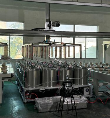 Long Lifespan High Speed Robotic Assembly Pulp Molding Coating Machine 24 Station For Pulp Molded Product