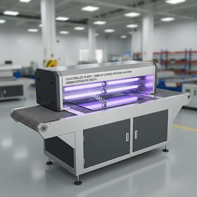 Cold Rolled Plate 1.5mm Uv Curing Process Machine 650mm Exposure Width