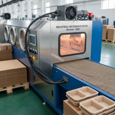 Industrial 10m/Min Microwave Dryer Machine 380V For Box Board or Lunch Box