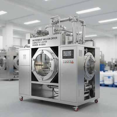 30-50KW Customized Microwave Vacuum Drying Equipment Capacity 1-10T/H