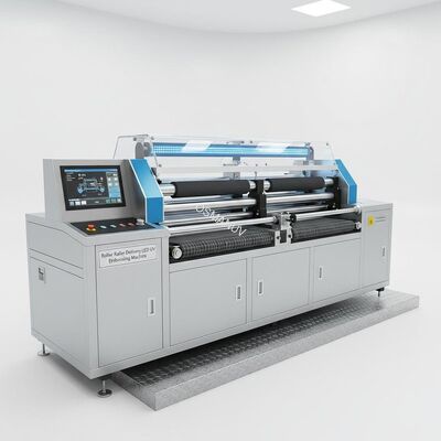 Roller Roller Delivery LED UV Embossing Machine with 1-10m/min Speed for and Production