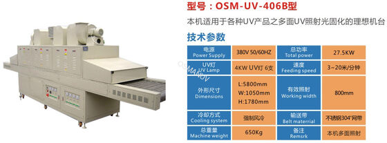 800mm width 27.5KW Uv Spot Curing System Forced Air Cooling