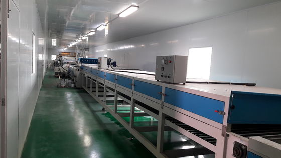 Máy sơn phun UV Nhà máy sản xuất máy sấy hồng ngoại W920mm 5m Minute San lấp mặt bằng Tec